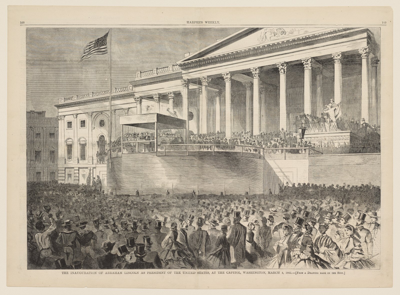 The Inauguration of Abraham Lincoln as President of the United States ...