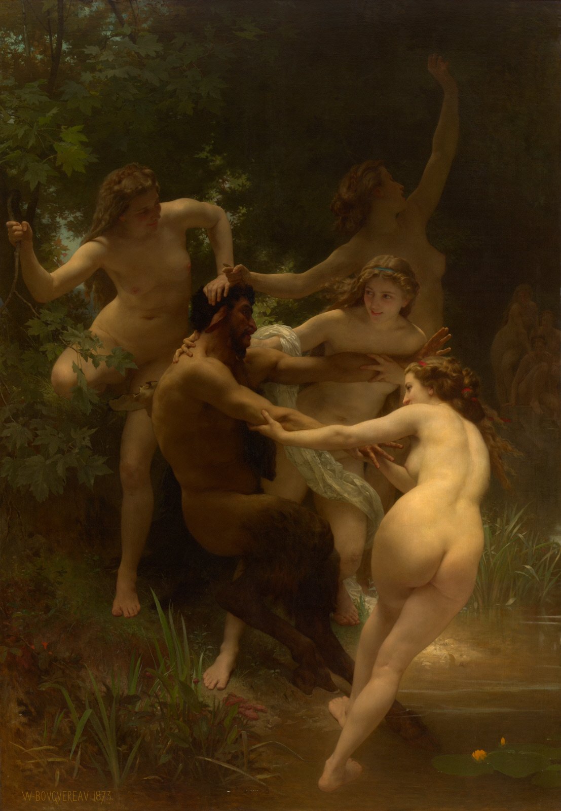 Nymphs and Satyr