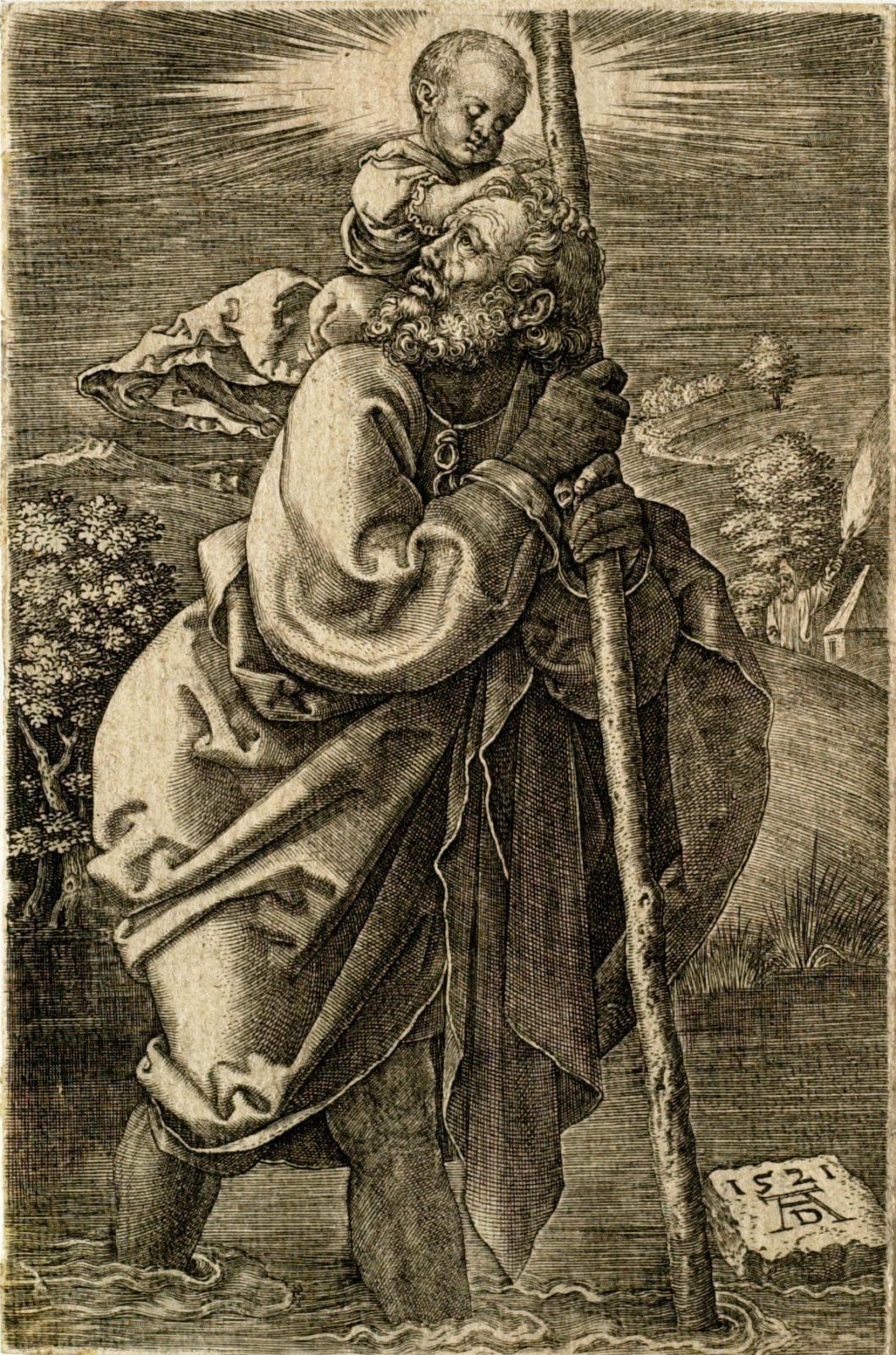 Saint Christopher Facing Left