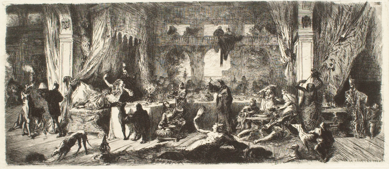 Clark Art - Scene from Byron's Don Juan