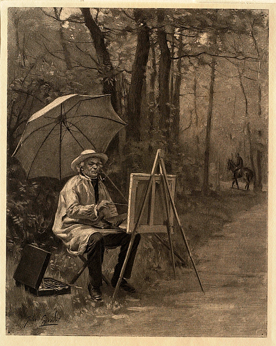 Corot at His Easel