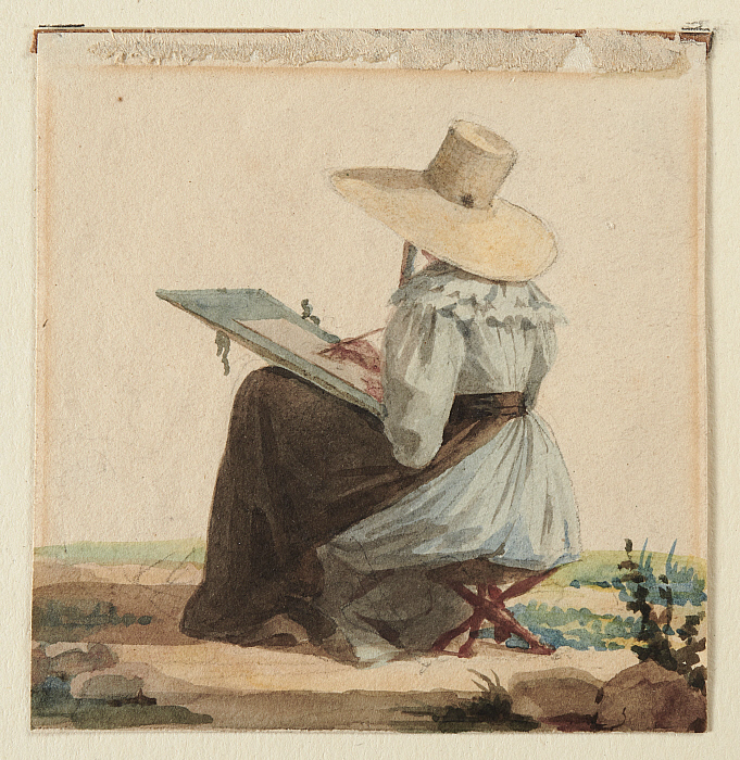 Woman Sketching