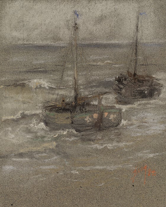 Fishing Boats at Anchor