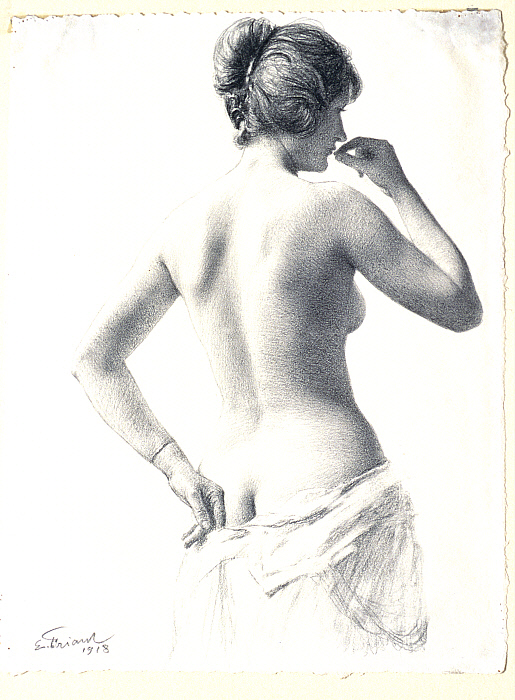 Three-quarter-length Study of a Nude Woman