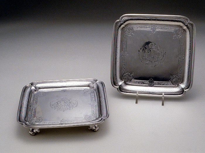 Pair of Salvers