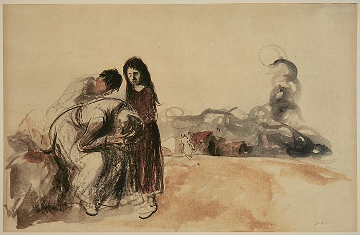 Untitled Drawings of World War I: Le Repli Boche (III) March 1917