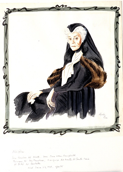 Portrait of Jane Bourbon del Monte, Princess di San Faustino