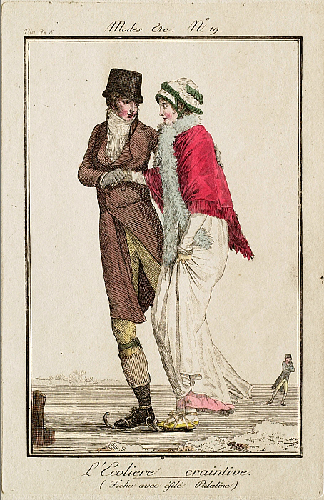The Fearful Schoolgirl (Fichu with tapering. Palatine) (L'ecolière craintive (Fichu avec éfilé. Palatine))