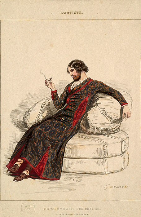 L'Artiste: Physiognomy of Fashions. Humann's Dressing Gown (Physionomie des Modes. Robe de Chambre de Humann)