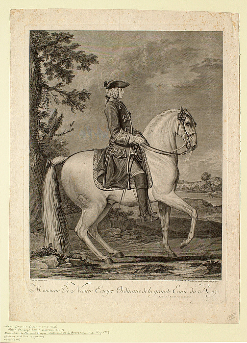 Monsieur de Nestier Ecuyer Ordinaire de la Grande Ecurie du Roy