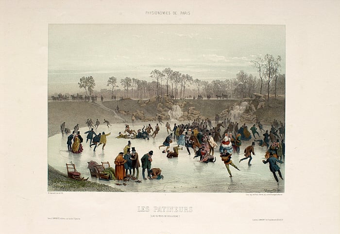 Skaters (Bois de Boulogne Lake) (Les Patineurs (Lac du Bois de Boulogne))