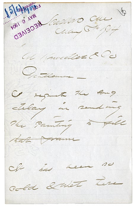 Letter to M. Knoedler & Co.