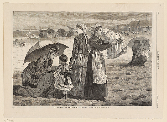 On the Beach at Long Branch—The Children's Hour