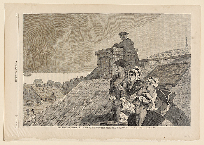 The Battle of Bunker Hill—Watching the Fight from Copp's Hill, in Boston