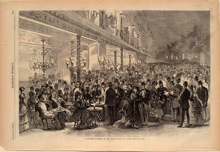 A Summer Evening on the Boulevards of Paris