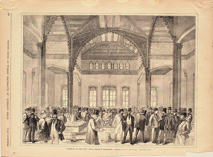 Interior of the New York Produce Exchange