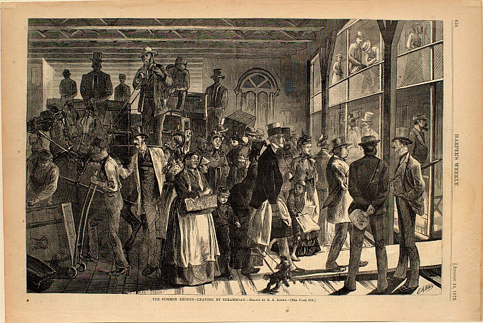 The Summer Exodus—Leaving by Steamboat