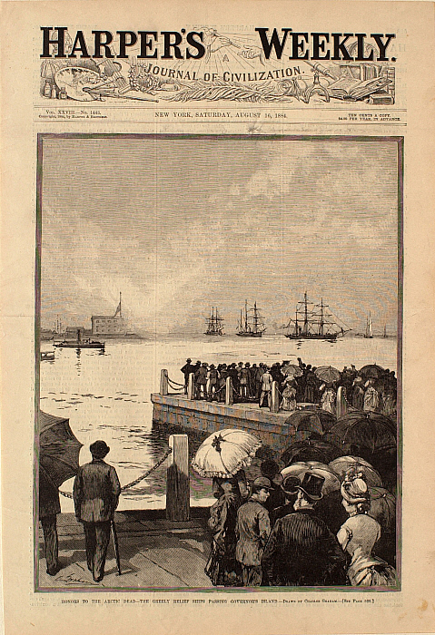 Honors to the Arctic Dead—The Greely Relief Ships Passing Governor's Island