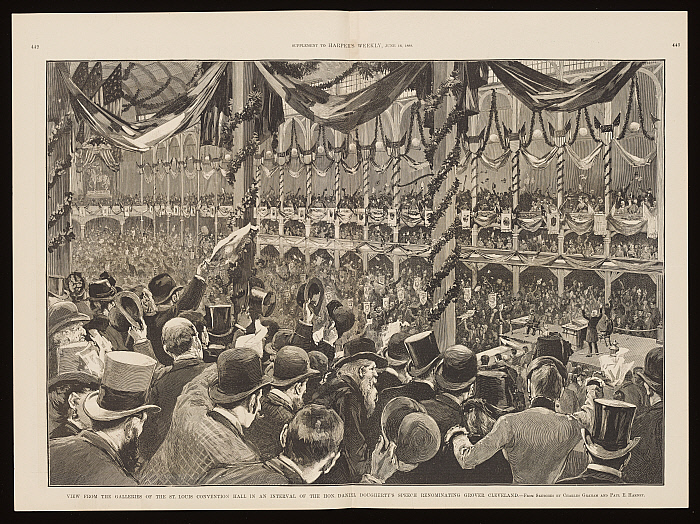 View from the Galleries of the St. Louis Convention Hall in an Interval... Slider Image 1