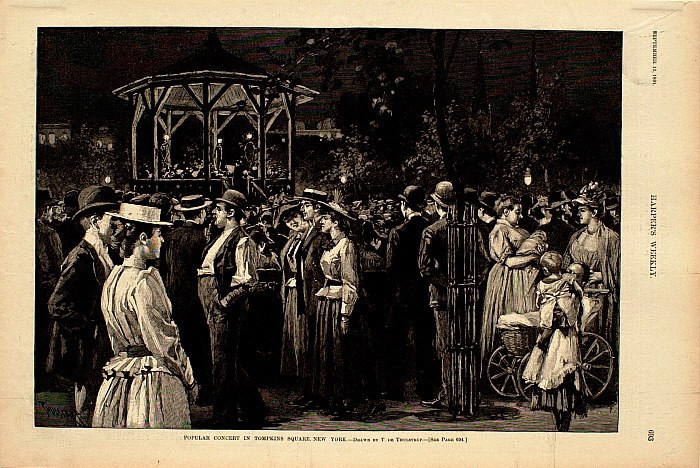 Popular Concert in Tompkins Square, New York