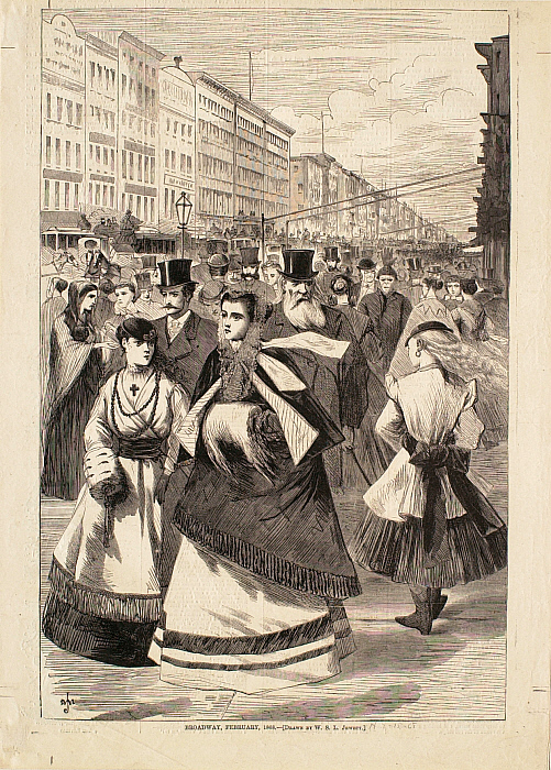 Broadway, February, 1868