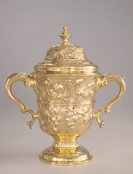 Two-Handled Cup and Cover (gilt)