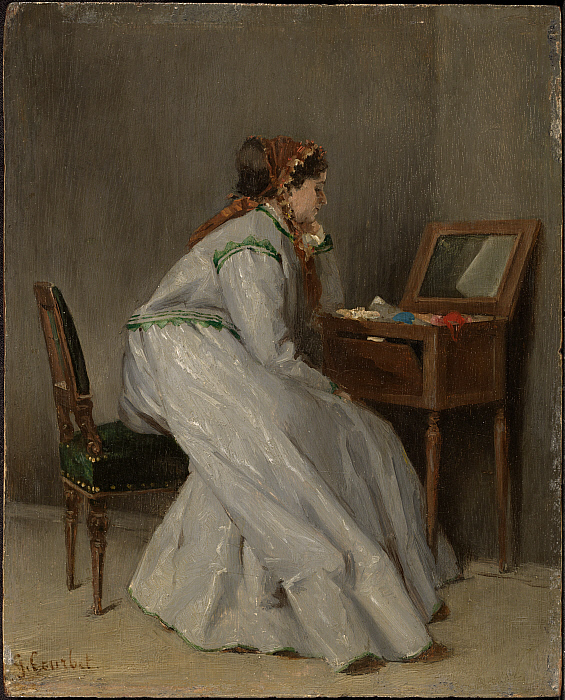 Woman Seated at a Dressing Table