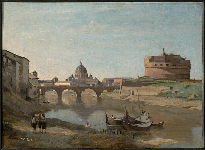 Sant'Angel Castle and Bridge Rome Quality art reproduction from original