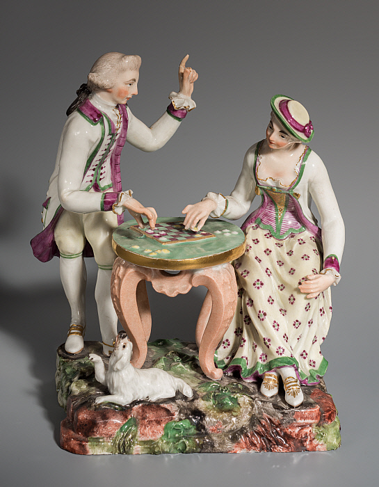 Statuette: Game of Checkers