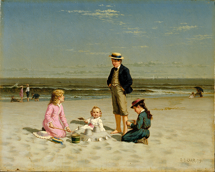 Children Playing on the Beach