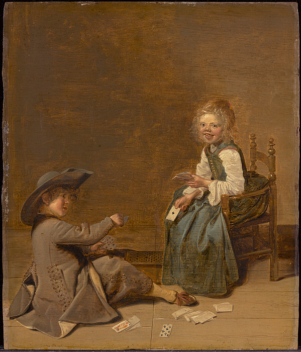 Children Playing Cards