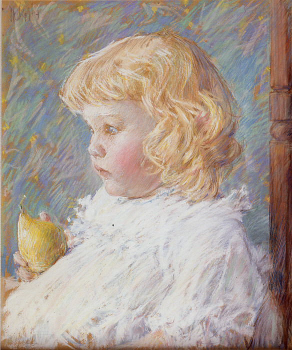 Little Girl with a Pear