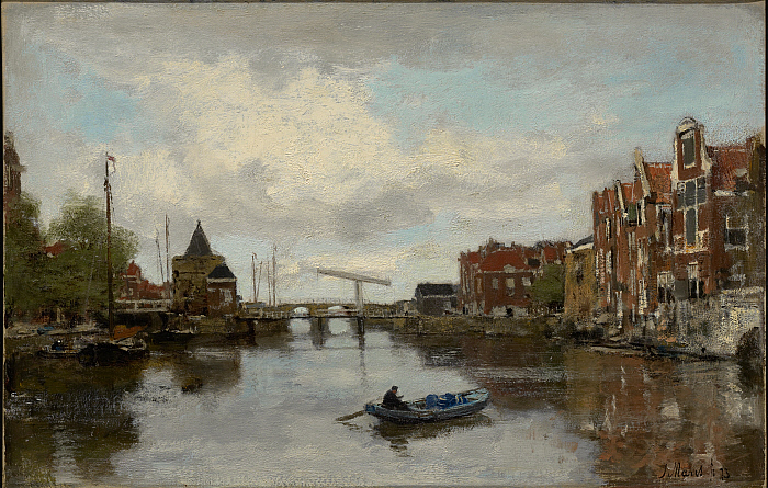 View of a Dutch City with the Schreierstoren in Amsterdam