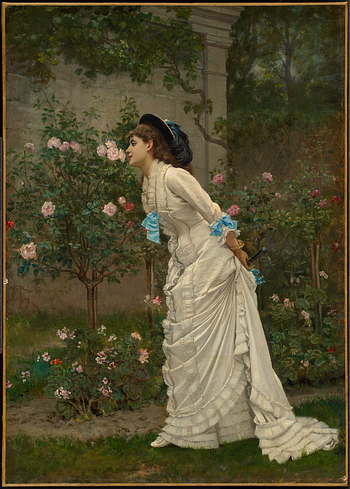 Woman and Roses