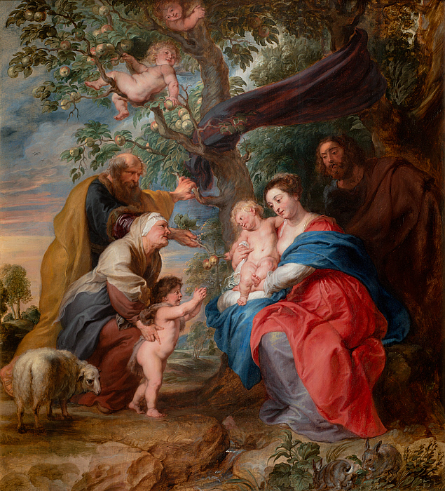 The Holy Family under an Apple Tree Slider Image 1