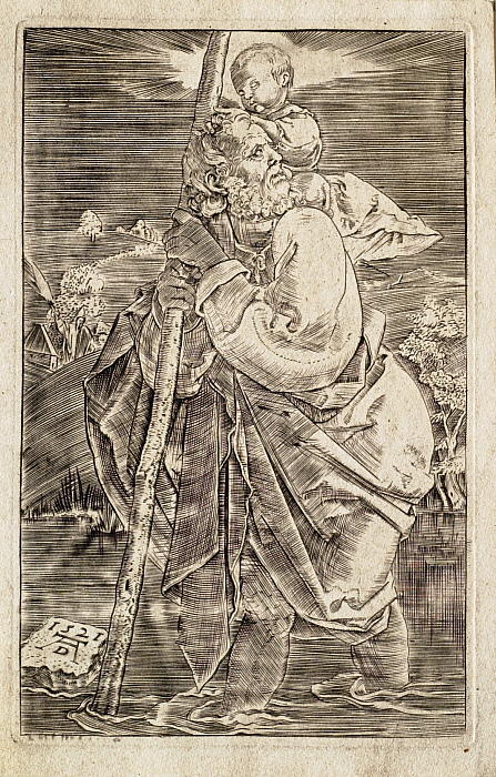 Saint Christopher Facing Left