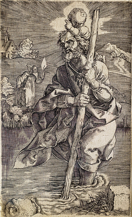 Saint Christopher Facing Right