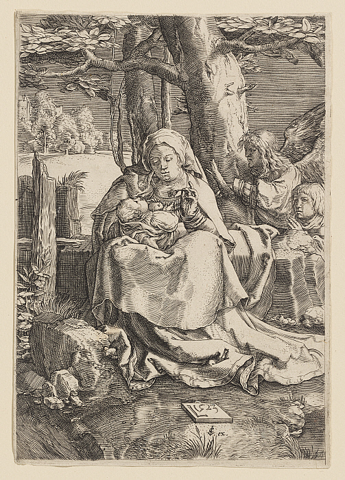 The Virgin with Two Angels