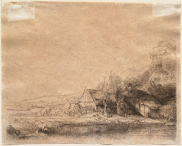 Landscape with a Cow Drinking