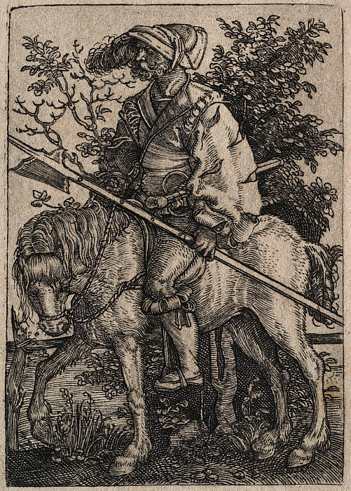 Halbardier on Horseback