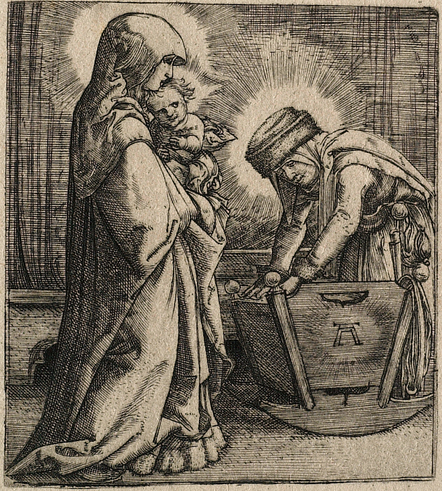 The Virgin and Saint Anne at the Cradle