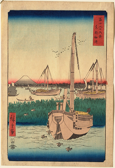 The Sea at Tsukuda in Edo