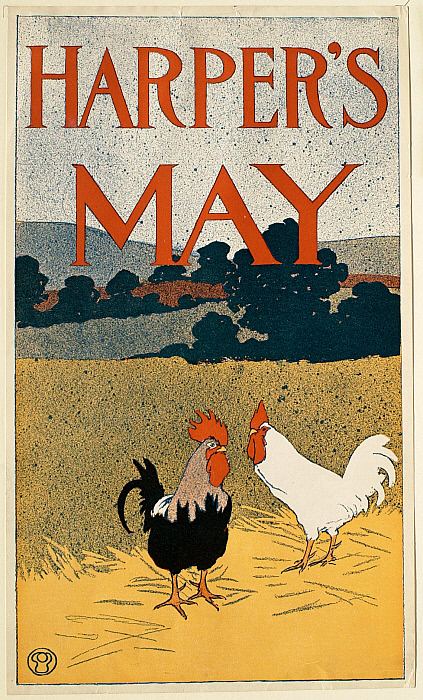 Rooster and Hen, May Harper's