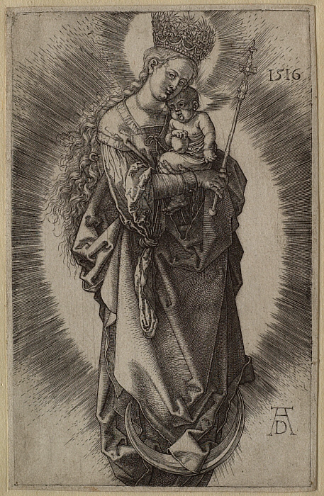 The Virgin on the Crescent with a Sceptre and a Starry Crown