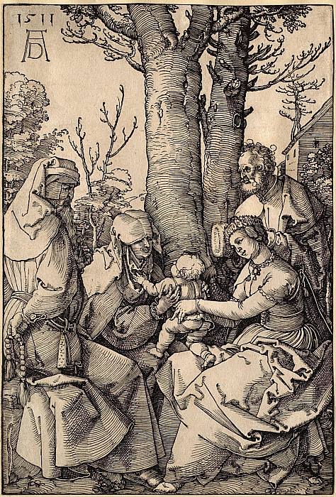 The Holy Family with Joachim and Anna under a Tree