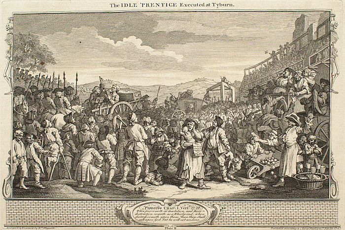 Industry and Idleness 11: The Idle 'Prentice Executed at Tyburn