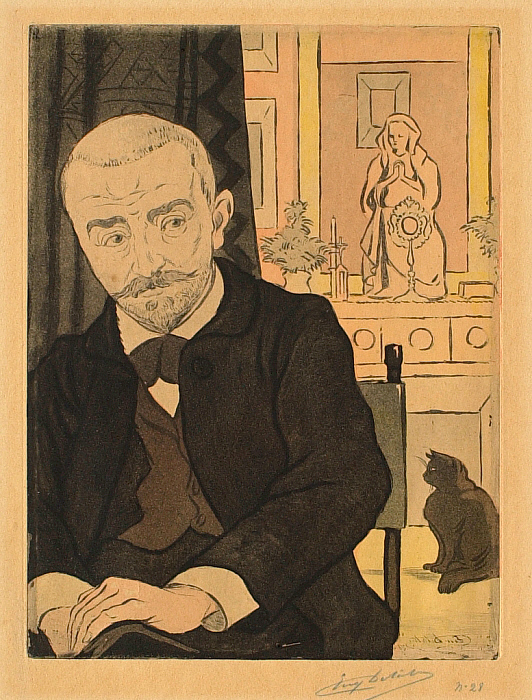 Huysmans and His Cat