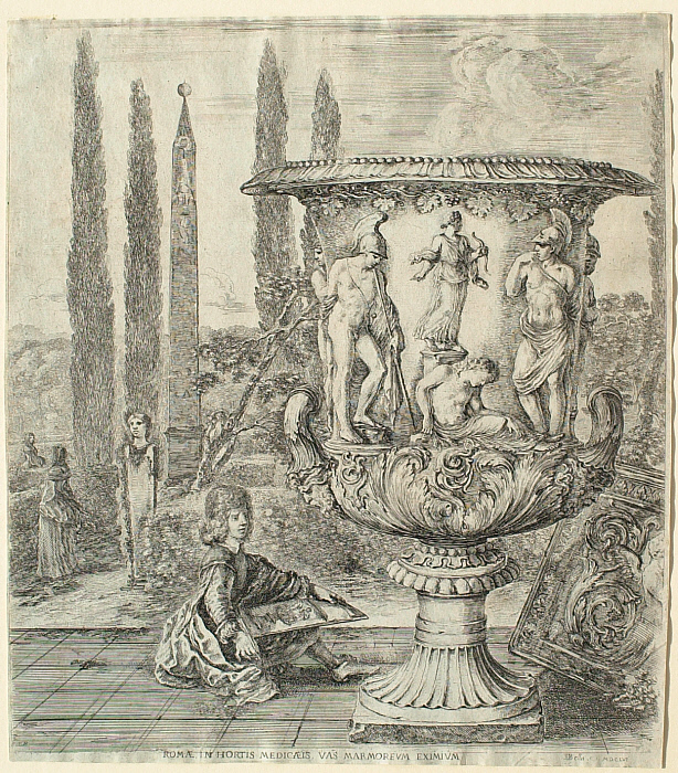 Prince Cosimo de'Medici Drawing the Medici Vase at the Villa Medici in Rome