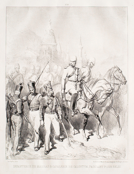 Madras Infantry and Calcutta Cavalry Leaving for Delhi