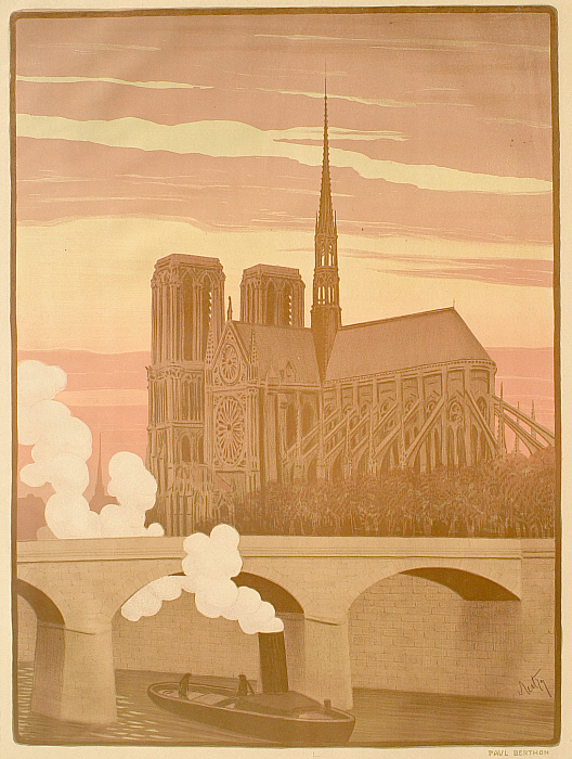 The Apse of Notre Dame de Paris Seen from the Seine